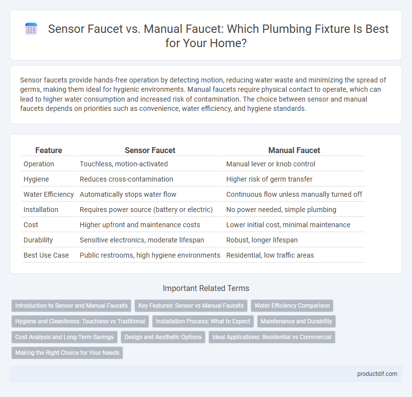 Sensor Faucet vs. Manual Faucet: Which Plumbing Fixture Is Best for Your Home?