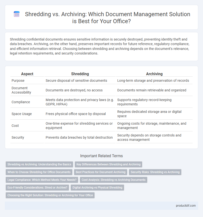 Shredding vs. Archiving: Which Document Management Solution is Best for Your Office?