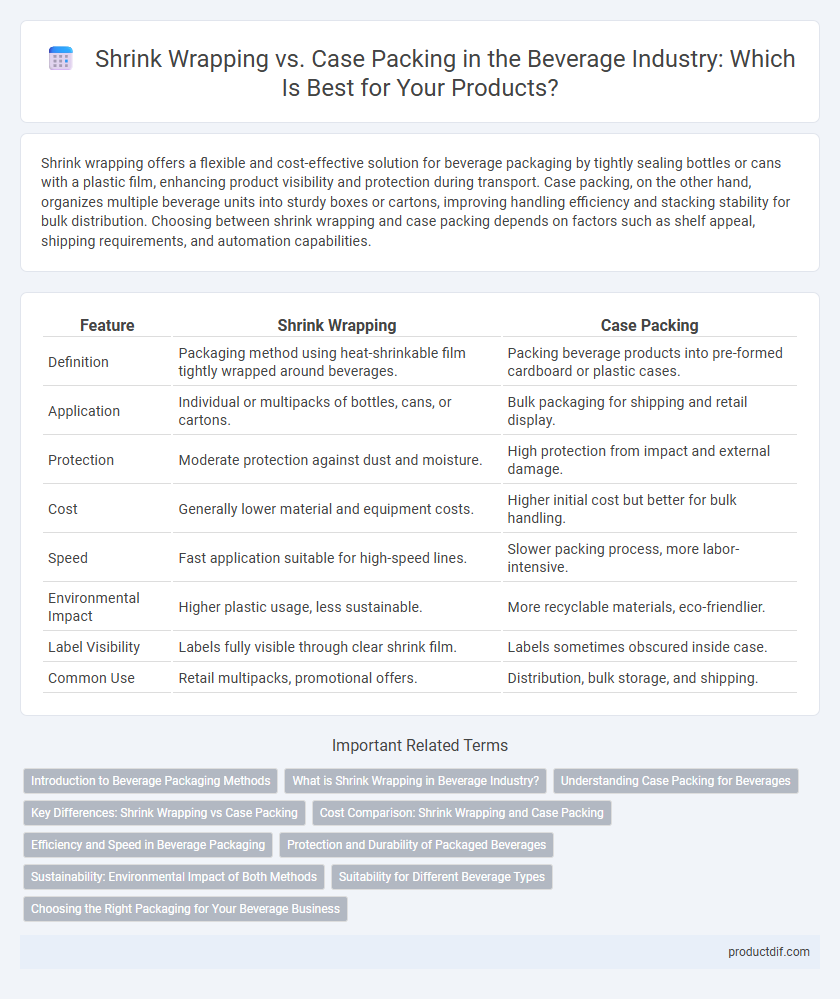 Shrink Wrapping vs. Case Packing in the Beverage Industry: Which Is Best for Your Products?