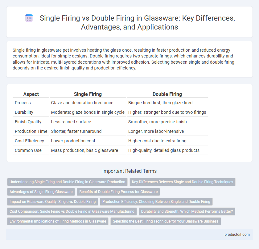 Single Firing vs Double Firing in Glassware: Key Differences, Advantages, and Applications