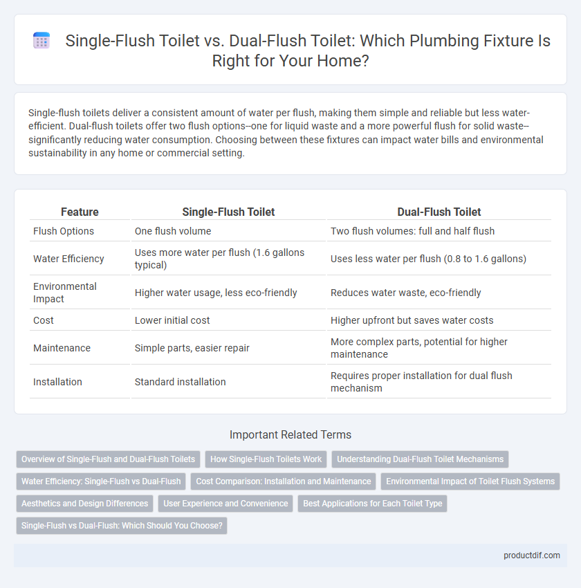 Single-Flush Toilet vs. Dual-Flush Toilet: Which Plumbing Fixture Is Right for Your Home?