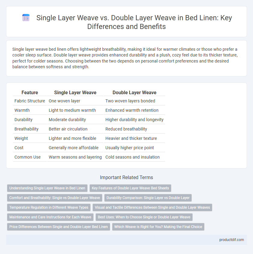Single Layer Weave vs. Double Layer Weave in Bed Linen: Key Differences and Benefits