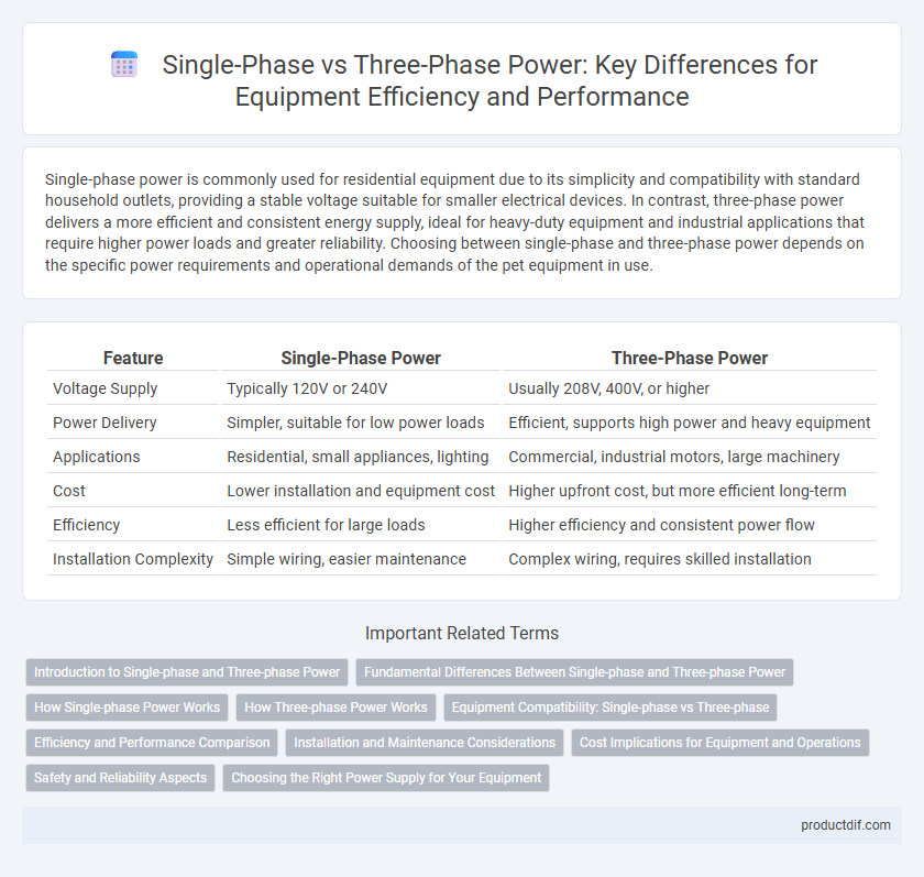 Single-Phase vs Three-Phase Power: Key Differences for Equipment Efficiency and Performance