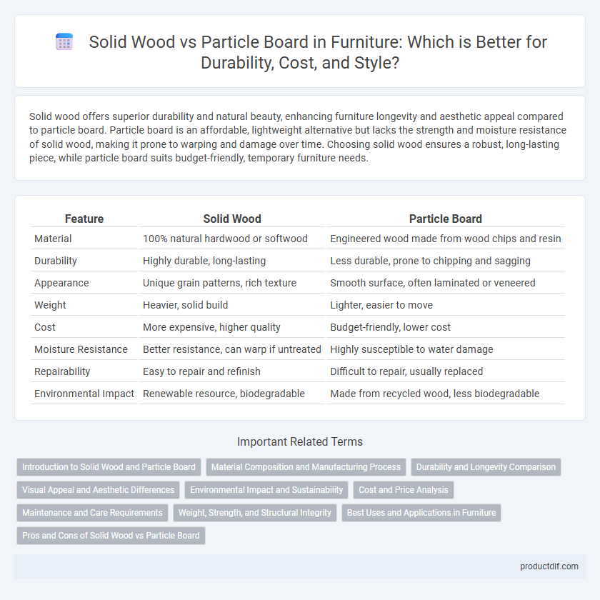 Solid Wood vs Particle Board in Furniture: Which is Better for Durability, Cost, and Style?