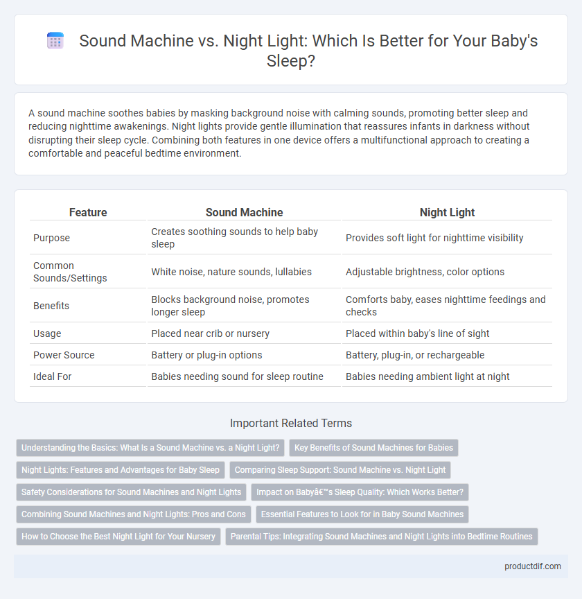 Sound Machine vs. Night Light: Which Is Better for Your Baby's Sleep?