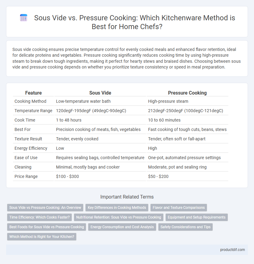 Sous Vide vs. Pressure Cooking: Which Kitchenware Method is Best for Home Chefs?
