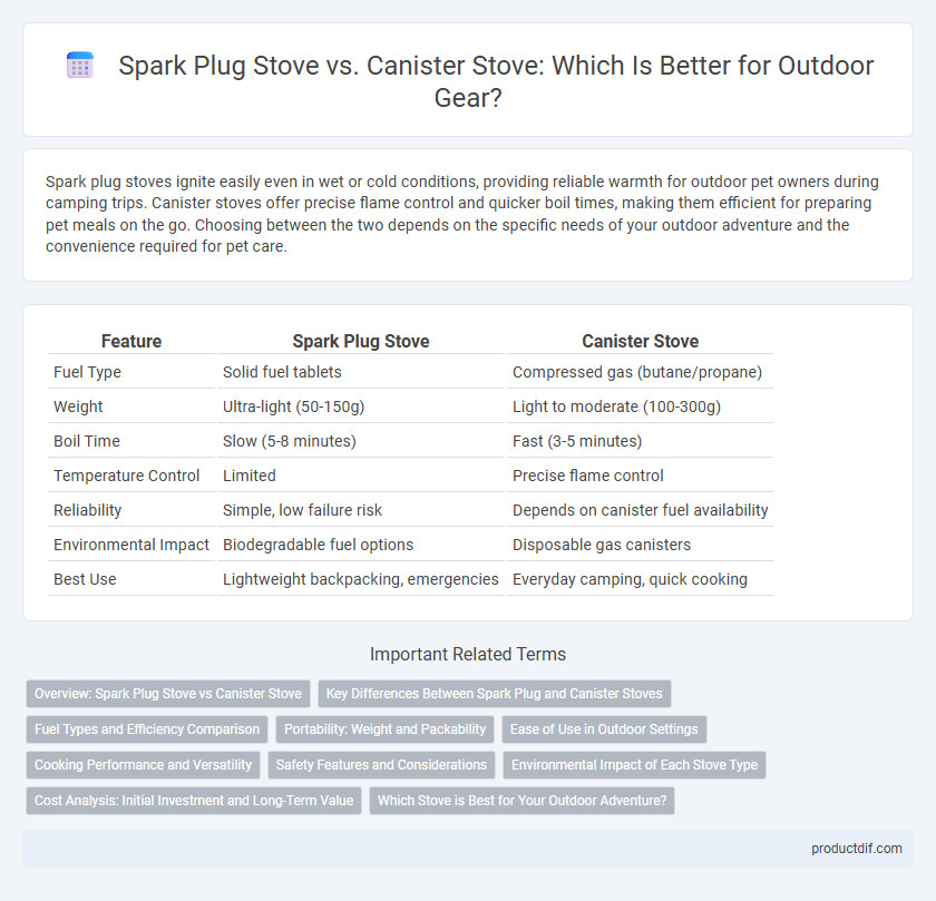 Spark Plug Stove vs. Canister Stove: Which Is Better for Outdoor Gear?