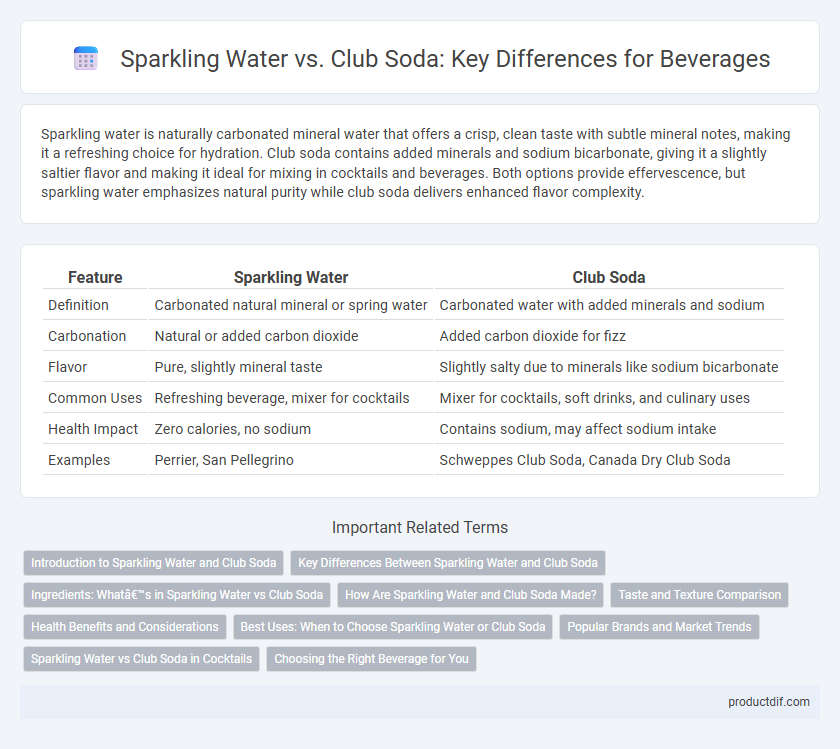 Sparkling Water vs. Club Soda: Key Differences for Beverages