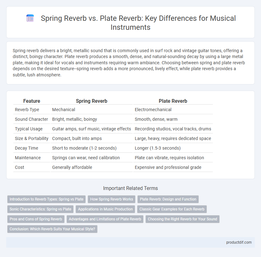 Spring Reverb vs. Plate Reverb: Key Differences for Musical Instruments