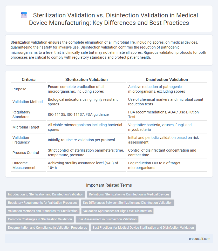 Sterilization Validation vs. Disinfection Validation in Medical Device Manufacturing: Key Differences and Best Practices
