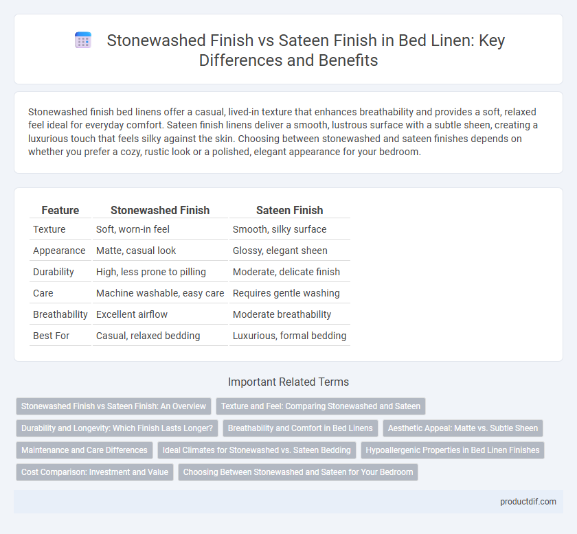 Stonewashed Finish vs Sateen Finish in Bed Linen: Key Differences and Benefits