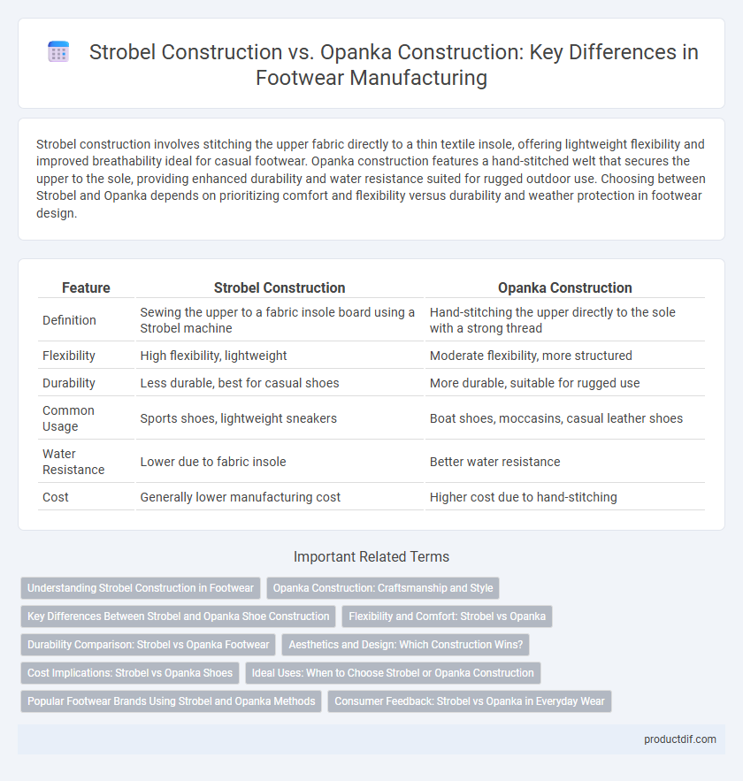 Strobel Construction vs. Opanka Construction: Key Differences in Footwear Manufacturing