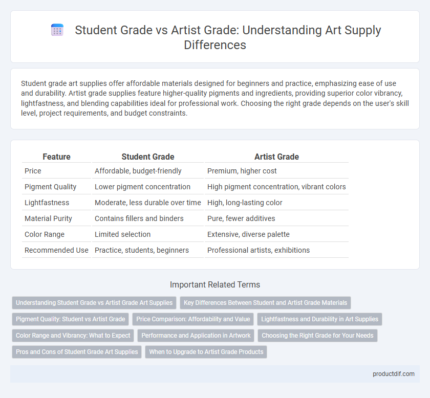 Student Grade vs Artist Grade: Understanding Art Supply Differences