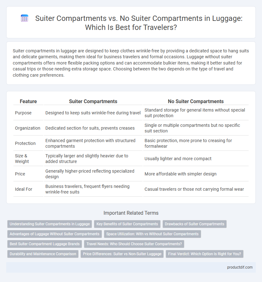 Suiter Compartments vs. No Suiter Compartments in Luggage: Which Is Best for Travelers?