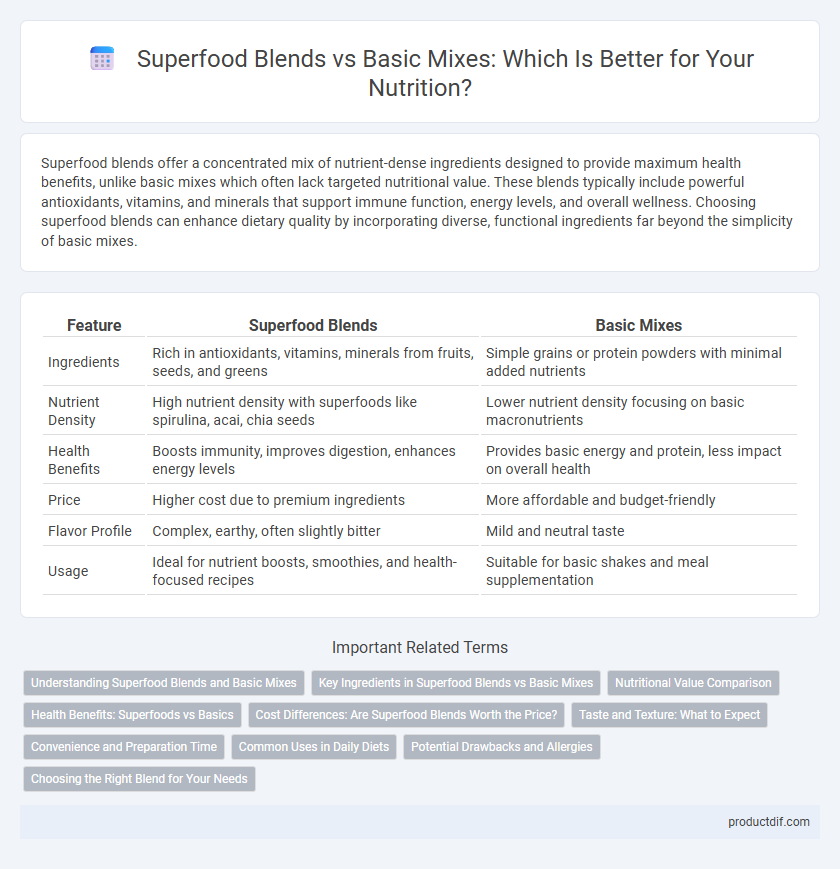 Superfood Blends vs Basic Mixes: Which Is Better for Your Nutrition?