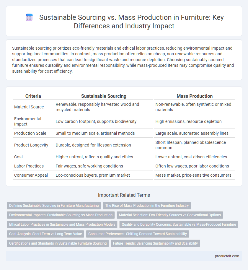 Sustainable Sourcing vs. Mass Production in Furniture: Key Differences and Industry Impact