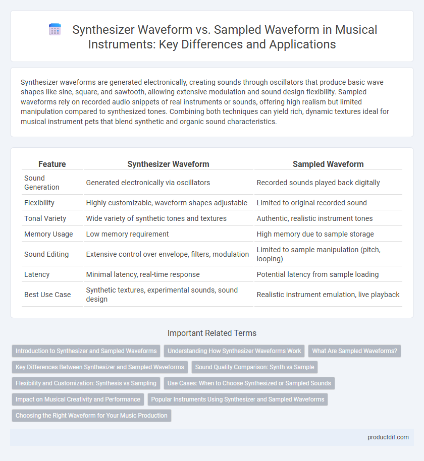 Synthesizer Waveform vs. Sampled Waveform in Musical Instruments: Key Differences and Applications