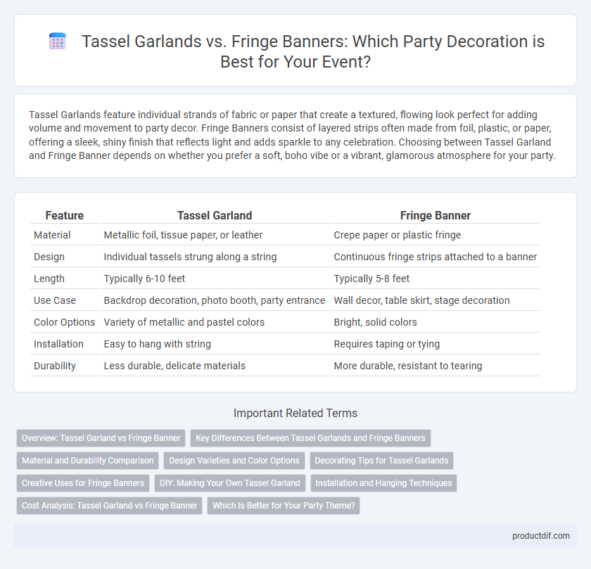 Tassel Garlands vs. Fringe Banners: Which Party Decoration is Best for Your Event?