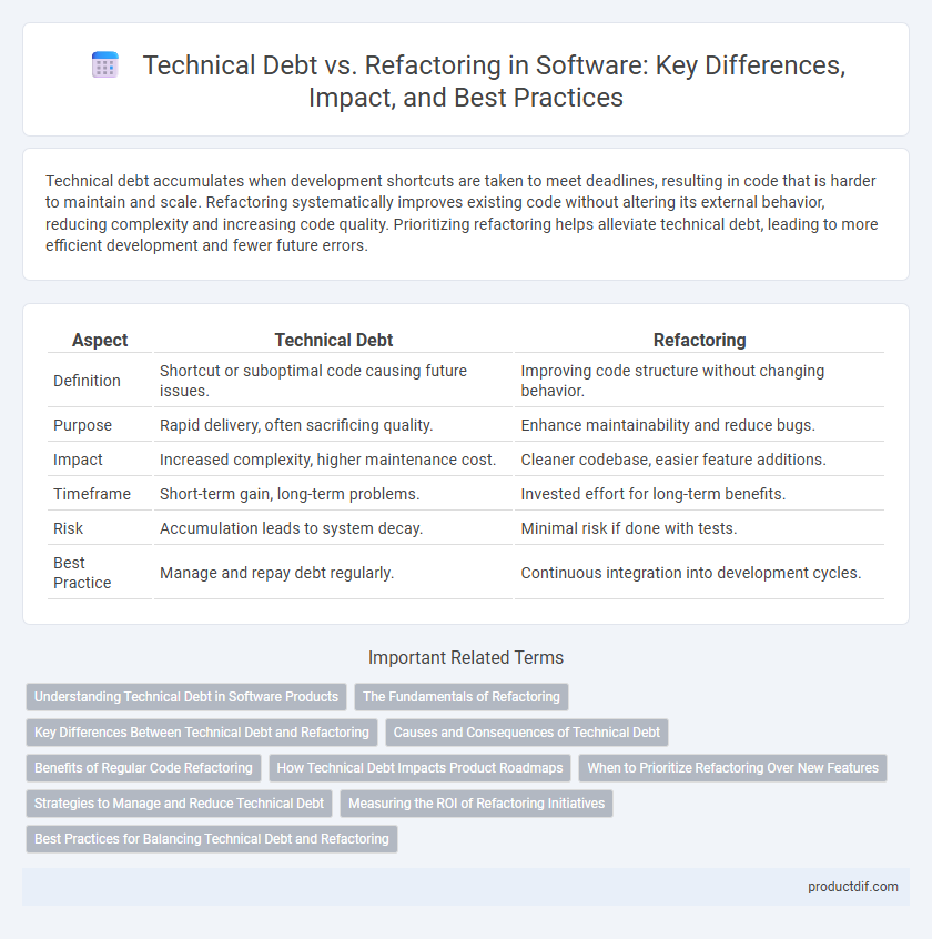 Technical Debt vs. Refactoring in Software: Key Differences, Impact, and Best Practices