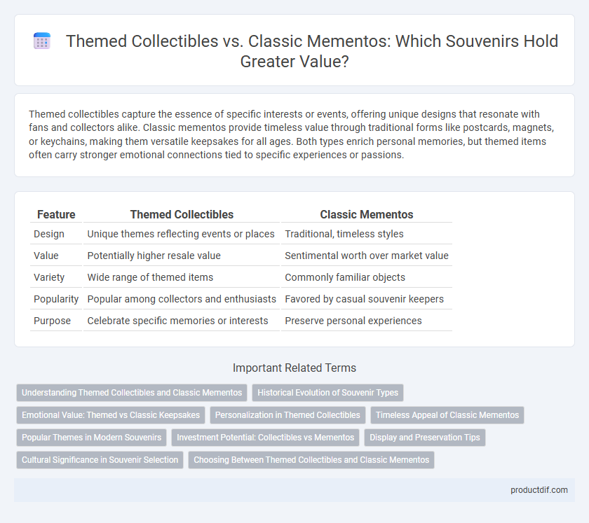 Themed Collectibles vs. Classic Mementos: Which Souvenirs Hold Greater Value?