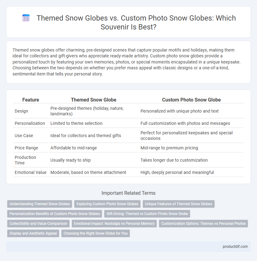 Themed Snow Globes vs. Custom Photo Snow Globes: Which Souvenir Is Best?