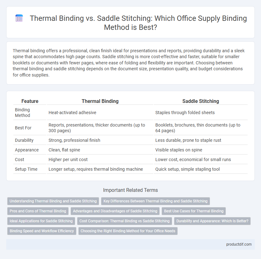 Thermal Binding vs. Saddle Stitching: Which Office Supply Binding Method is Best?