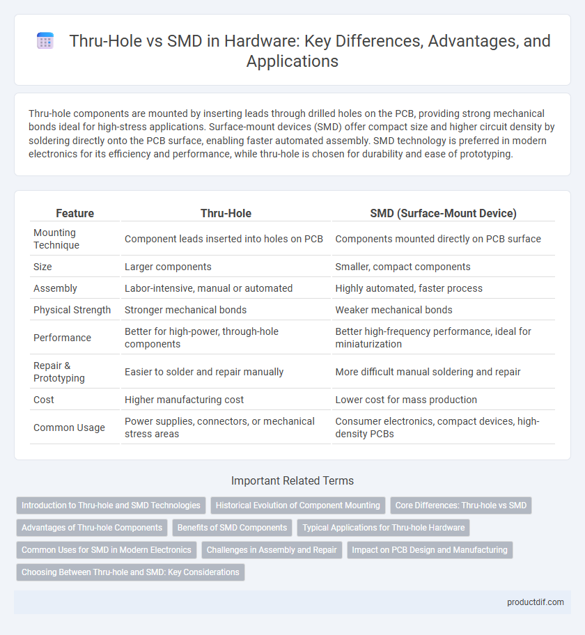 Thru-Hole vs SMD in Hardware: Key Differences, Advantages, and Applications
