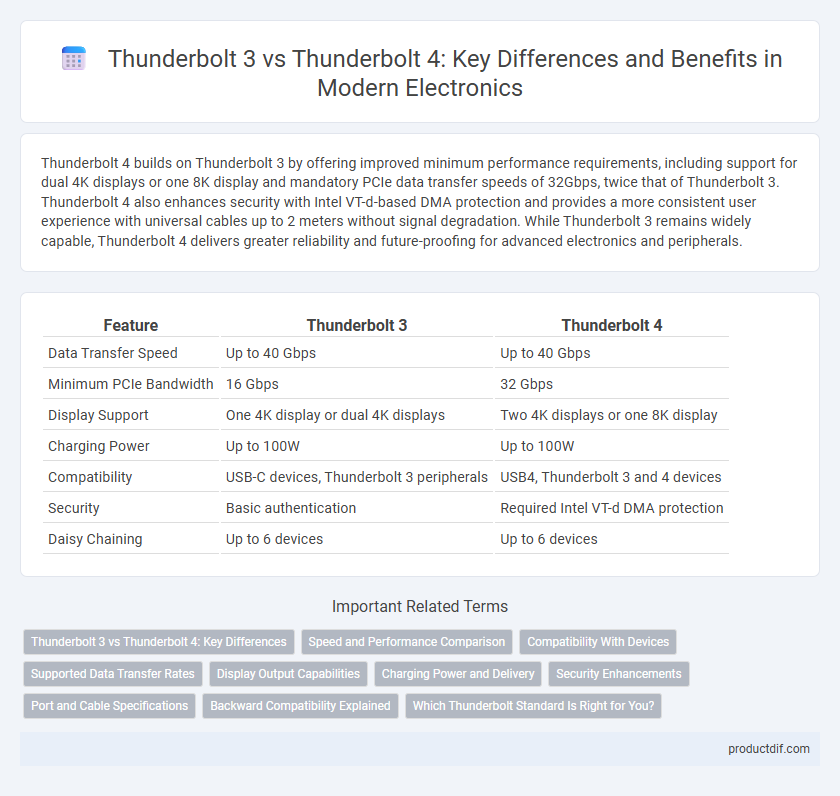 Thunderbolt 3 vs Thunderbolt 4: Key Differences and Benefits in Modern Electronics