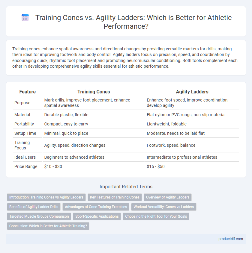 Training Cones vs. Agility Ladders: Which is Better for Athletic Performance?