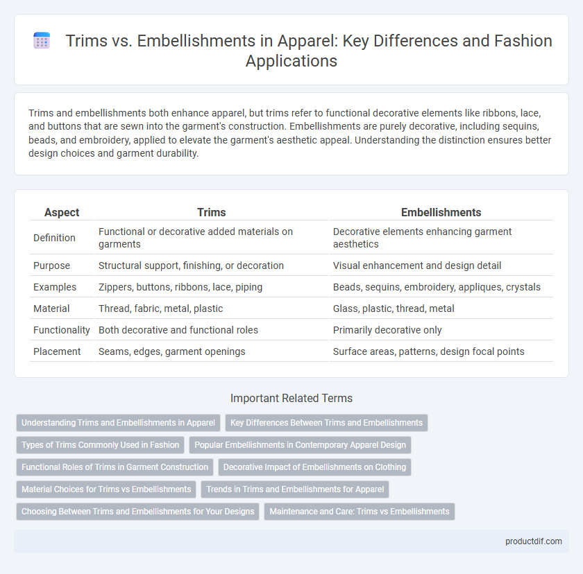Trims vs. Embellishments in Apparel: Key Differences and Fashion Applications