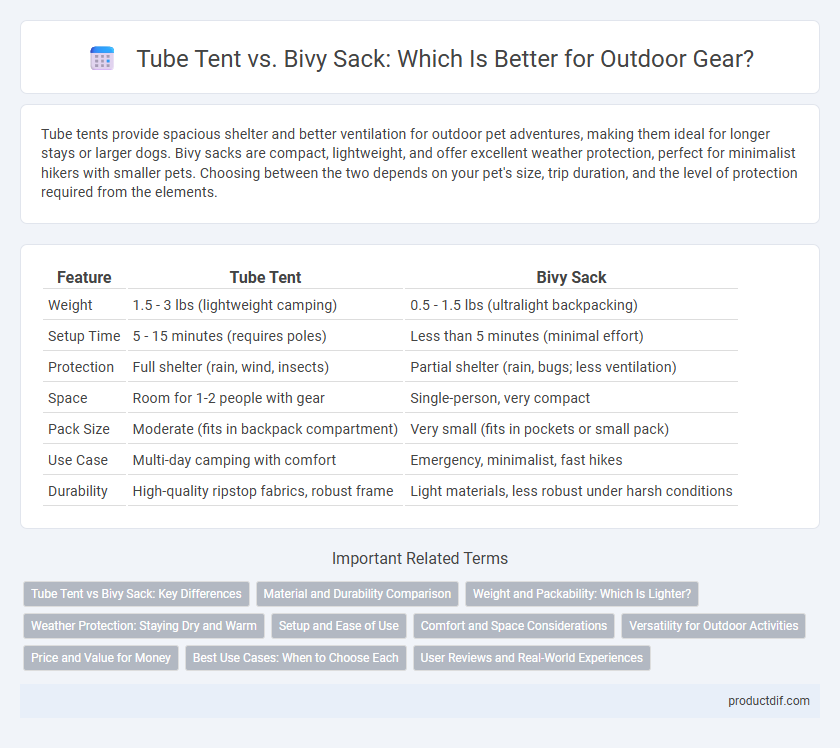 Tube Tent vs. Bivy Sack: Which Is Better for Outdoor Gear?