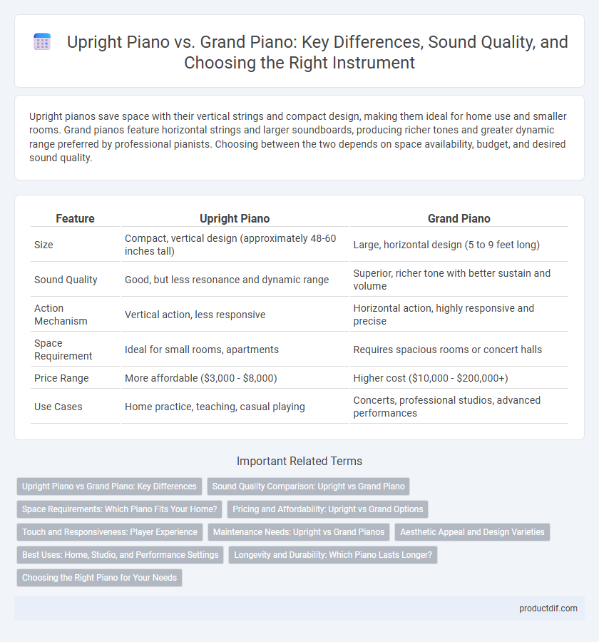 Upright Piano vs. Grand Piano: Key Differences, Sound Quality, and Choosing the Right Instrument