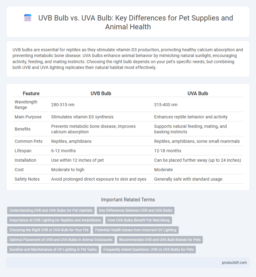 UVB Bulb vs. UVA Bulb: Key Differences for Pet Supplies and Animal Health