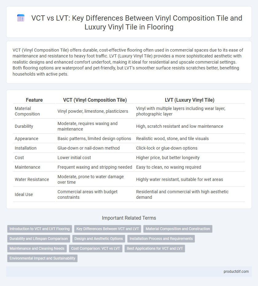 VCT vs LVT: Key Differences Between Vinyl Composition Tile and Luxury Vinyl Tile in Flooring