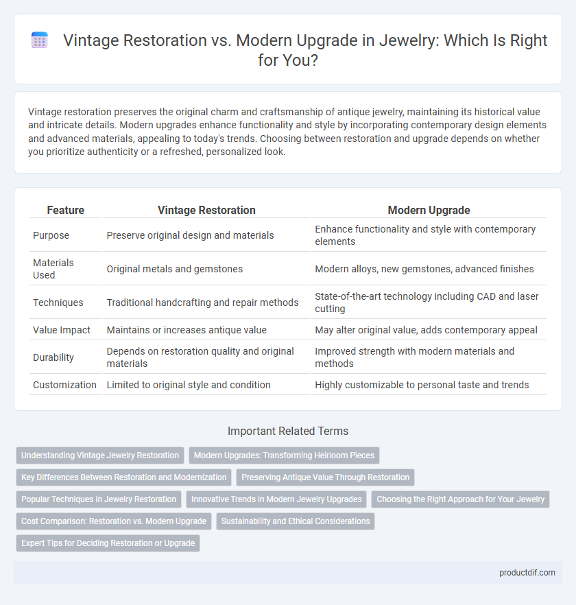 Vintage Restoration vs. Modern Upgrade in Jewelry: Which Is Right for You?