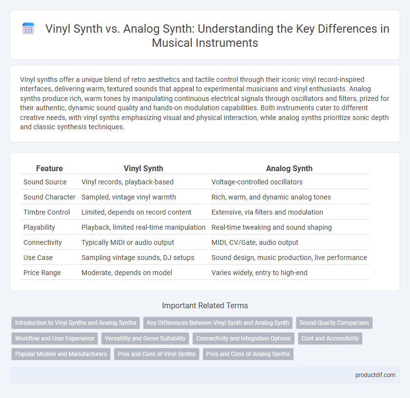 Vinyl Synth vs. Analog Synth: Understanding the Key Differences in Musical Instruments