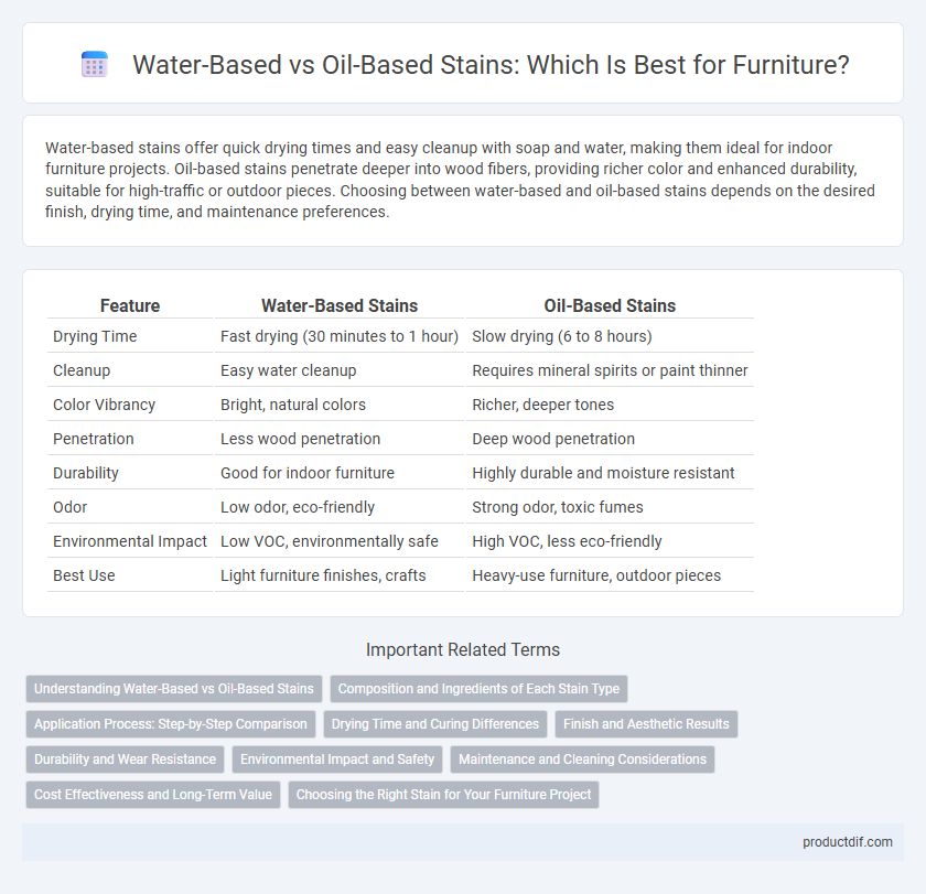 Water-Based vs Oil-Based Stains: Which Is Best for Furniture?
