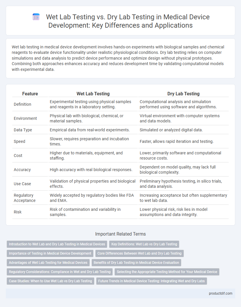 Wet Lab Testing vs. Dry Lab Testing in Medical Device Development: Key Differences and Applications