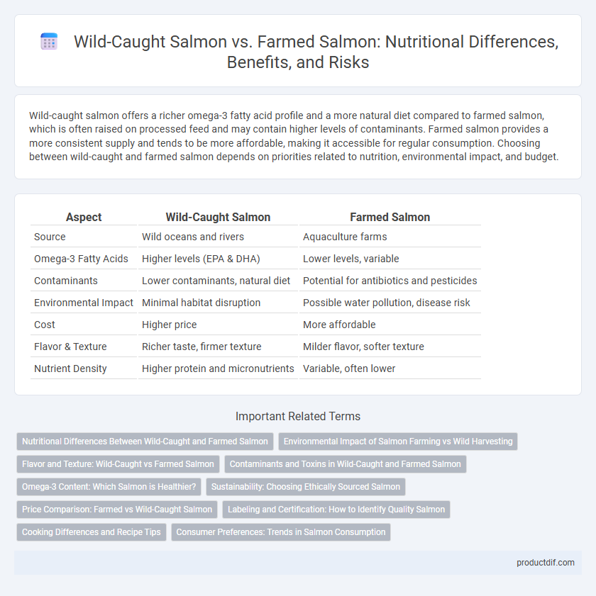 Wild-Caught Salmon vs. Farmed Salmon: Nutritional Differences, Benefits, and Risks