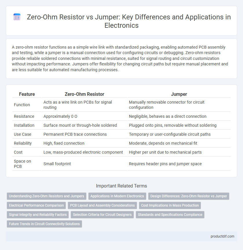 Zero-Ohm Resistor vs Jumper: Key Differences and Applications in Electronics
