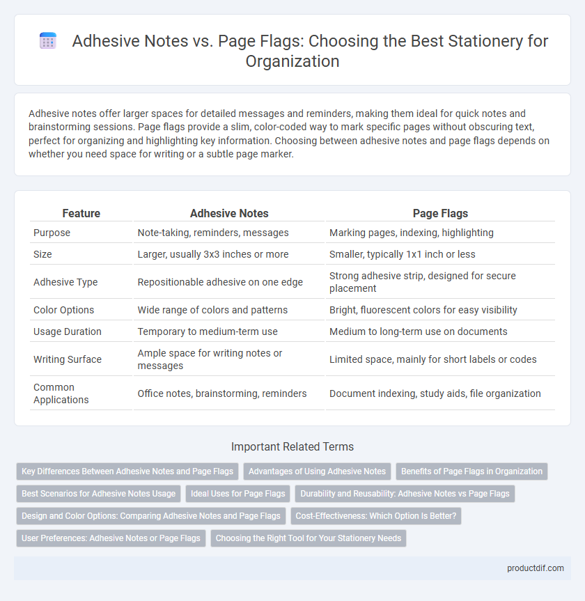 Adhesive Notes vs. Page Flags: Choosing the Best Stationery for Organization