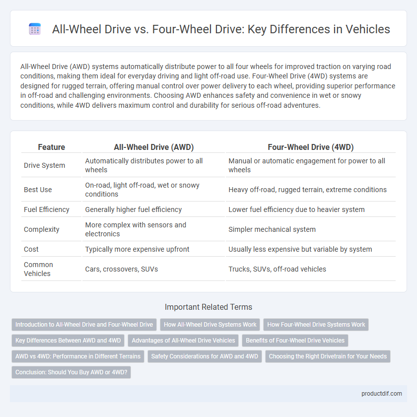 All-Wheel Drive vs. Four-Wheel Drive: Key Differences in Vehicles