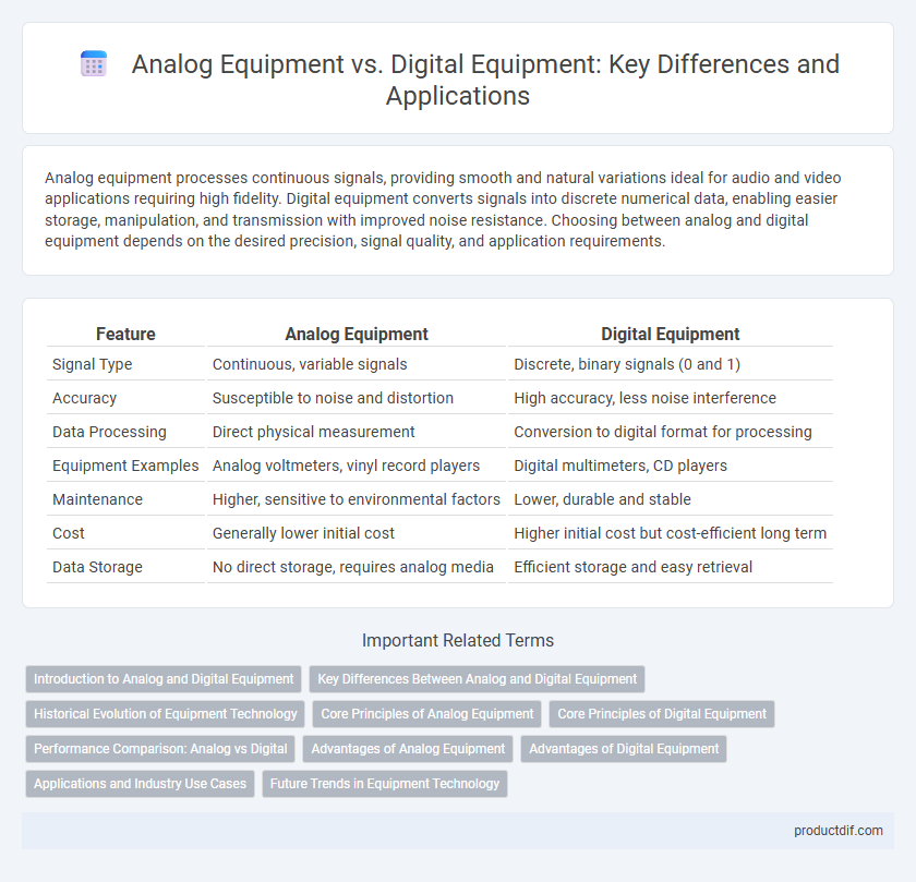 Analog Equipment vs. Digital Equipment: Key Differences and Applications