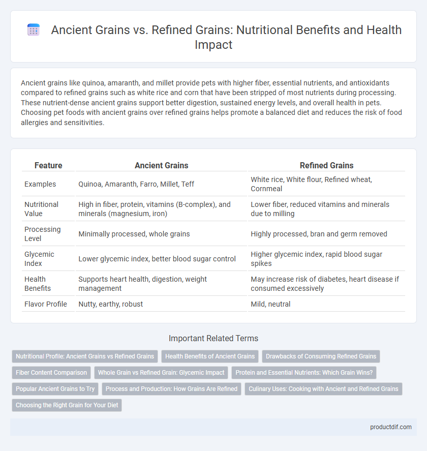 Ancient Grains vs. Refined Grains: Nutritional Benefits and Health Impact