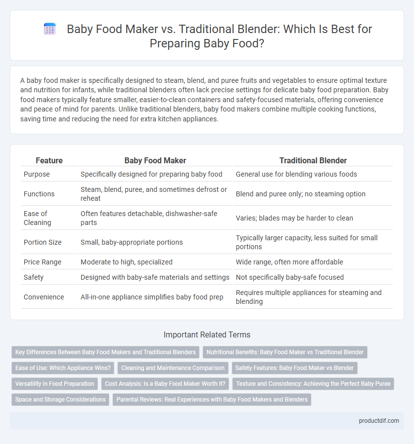 Baby Food Maker vs. Traditional Blender: Which Is Best for Preparing Baby Food?