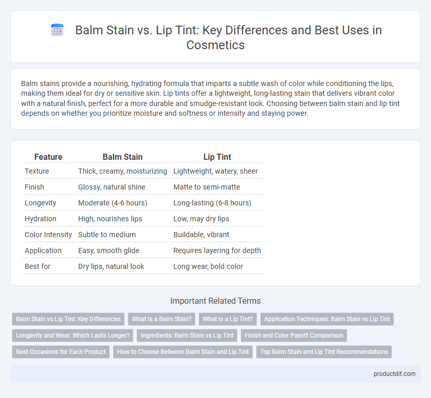 Balm Stain vs. Lip Tint: Key Differences and Best Uses in Cosmetics