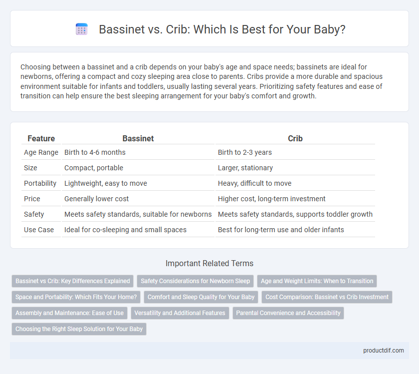 Bassinet vs. Crib: Which Is Best for Your Baby?