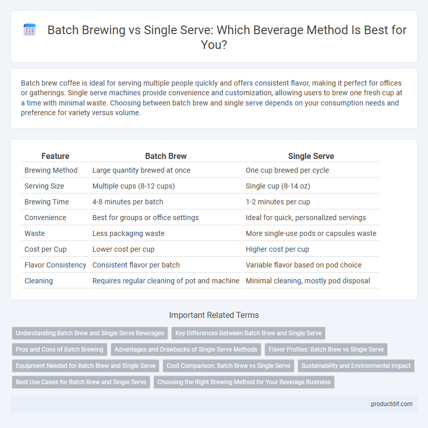 Batch Brewing vs Single Serve: Which Beverage Method Is Best for You?