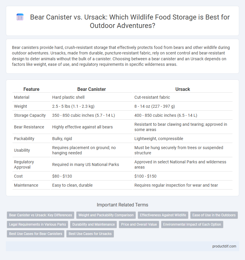 Bear Canister vs. Ursack: Which Wildlife Food Storage is Best for Outdoor Adventures?