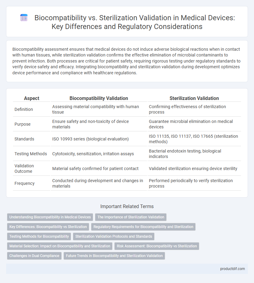 Biocompatibility vs. Sterilization Validation in Medical Devices: Key Differences and Regulatory Considerations